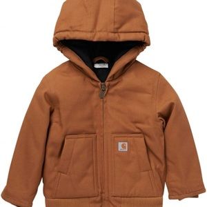 NWT
Carhartt Boys' Canvas Insulated Hooded Active Jacket
